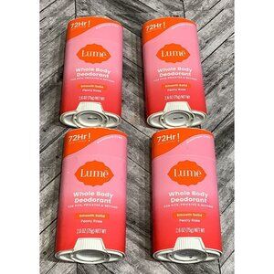 4 Lume Whole Body Deodorant 72Hr 2.6 Oz Peony Rose Scent Smooth Solid